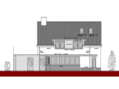 Het plan voor de nieuwbouwwoning in Asten.