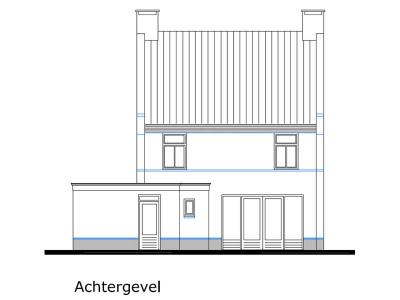Het plan van de woning in Vlierden.