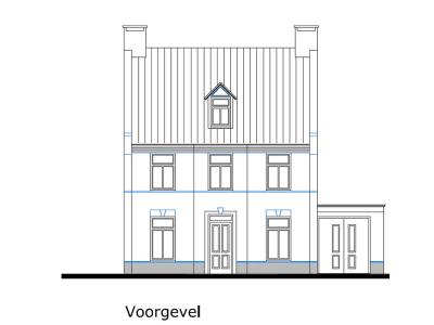 Het plan van de woning in Vlierden.