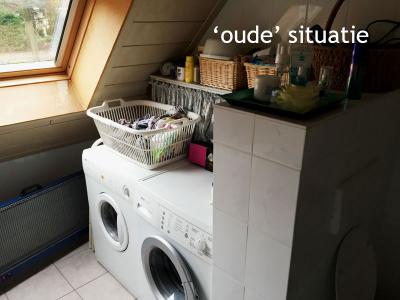 De oude badkamer.