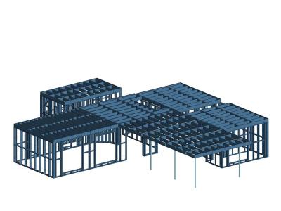 Het plan voor de staalframes, de basis voor energiezuinig en snel bouwen.