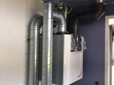 Zehnder ComfoAir Q ventilatiesysteem met warmteterugwinning.