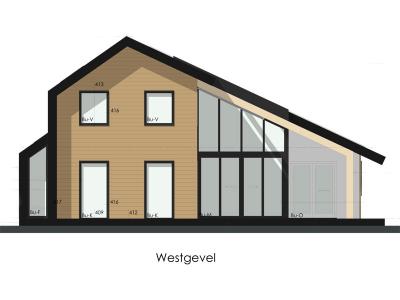 Een impressie van de energieneutrale houtskelet-woning