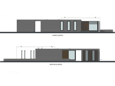 Een impressie van de moderne villa met warmtepomp en balansventilatie.