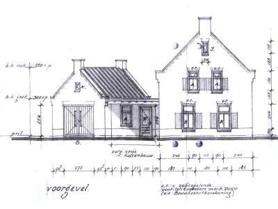 Het plan voor de woning in Someren