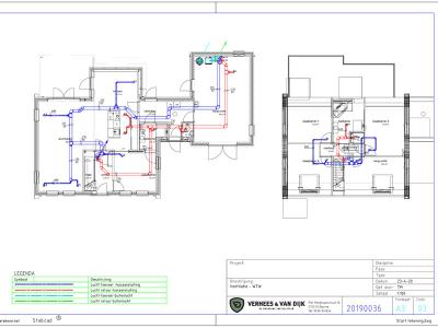 Het schema van het ventilatiesysteem