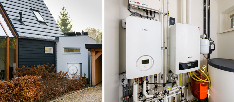 De nieuwe Nefit/Bosch Compress binnen- en buitenunits warmtepompen