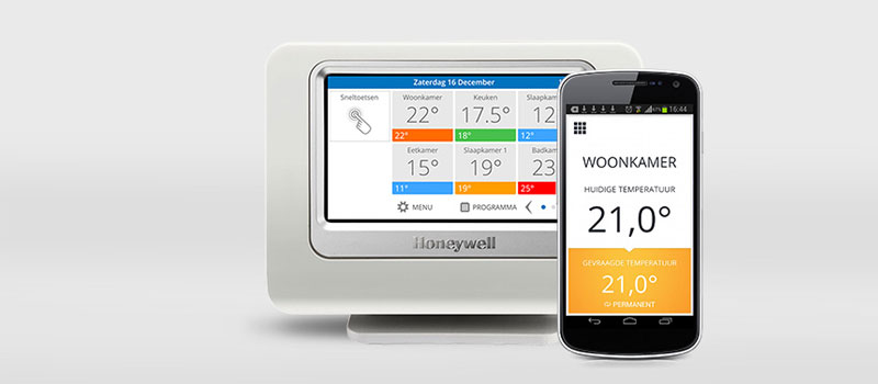 Intelligent en flexibel uw huis verwarmen met evohome, via touchscreen of smartphone