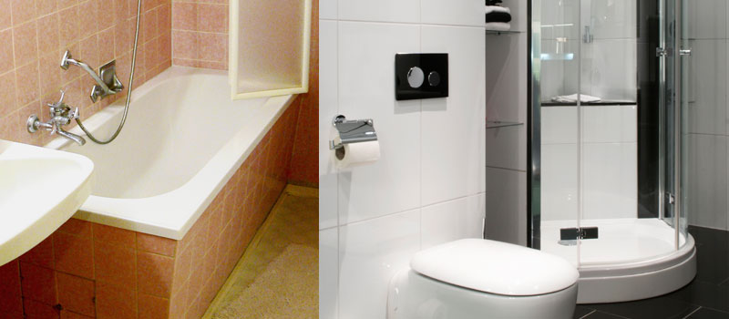 Bad vervangen door een moderne douche. veilig, in een dag en ... Bad vervangen door nieuw bad